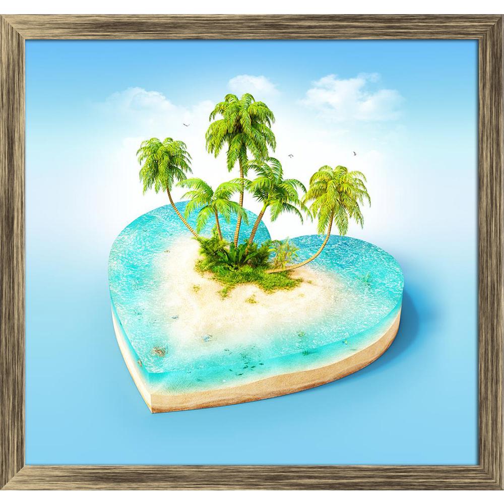 ArtzFolio Tropical Island With Water Palms On A Beach D3 Canvas Painting Synthetic Frame-Paintings Synthetic Framing-AZ5006666ART_FR_RF_R-0-Image Code 5006666 Vishnu Image Folio Pvt Ltd, IC 5006666, ArtzFolio, Paintings Synthetic Framing, Kids, Landscapes, Digital Art, tropical, island, with, water, palms, on, a, beach, d3, canvas, painting, synthetic, frame, framed, print, wall, for, living, room, poster, pitaara, box, large, size, drawing, art, split, big, office, reception, photography, of, panel, design