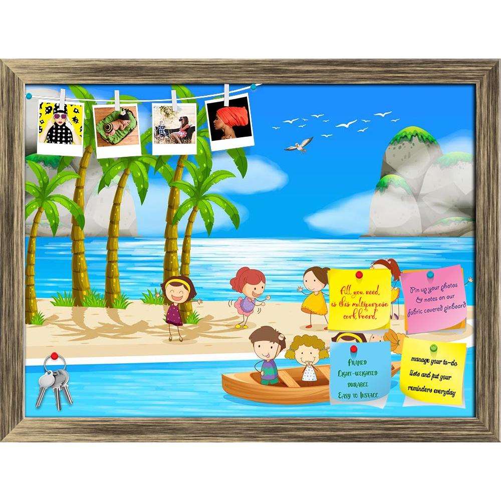 ArtzFolio Children Playing & Rowing A Boat In The Ocean Printed Bulletin Board Notice Pin Board Soft Board | Framed-Bulletin Boards Framed-AZ5006667BLB_FR_RF_R-0-Image Code 5006667 Vishnu Image Folio Pvt Ltd, IC 5006667, ArtzFolio, Bulletin Boards Framed, Kids, Landscapes, Digital Art, children, playing, rowing, a, boat, in, the, ocean, printed, bulletin, board, notice, pin, soft, framed, pin up board, push pin board, extra large cork board, big pin board, notice board, small bulletin board, cork board, wal