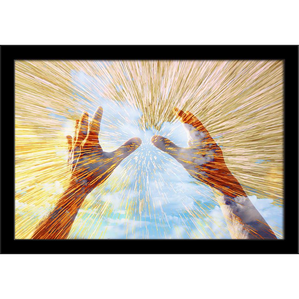 Hands Raised In Prayer Against Sky Painting Poster Frame-Regular Art Framed-REG_FR-IC 5006668 IC 5006668, Christianity, Jesus, Love, Religion, Religious, Romance, Signs, Signs and Symbols, Spiritual, hands, raised, in, prayer, against, sky, painting, poster, frame, worship, praise, god, and, the, lord, ask, background, beautiful, beauty, believe, christ, christian, cloudy, colorful, concept, design, despair, faith, forgiveness, gospel, grace, hand, holy, hope, light, majesty, peaceful, praising, pray, rays,