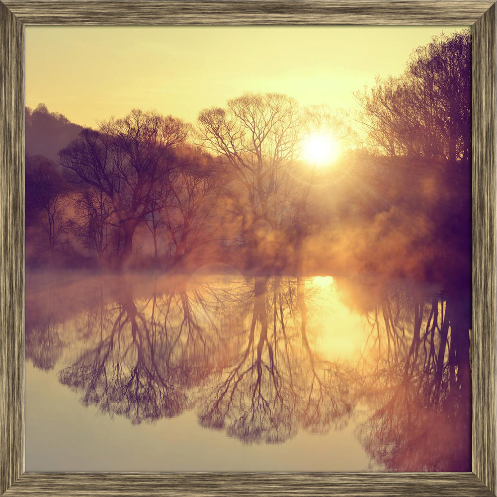 ArtzFolio Sunrise Over The Pond Canvas Painting-Paintings Wooden Framing-AZ5006669ART_FR_RF_R-0-Image Code 5006669 Vishnu Image Folio Pvt Ltd, IC 5006669, ArtzFolio, Paintings Wooden Framing, Landscapes, Photography, sunrise, over, the, pond, canvas, painting, framed, print, wall, for, living, room, with, frame, poster, pitaara, box, large, size, drawing, art, split, big, office, reception, of, kids, panel, designer, decorative, amazonbasics, reprint, small, bedroom, on, scenery, painting, framed, canvas, p