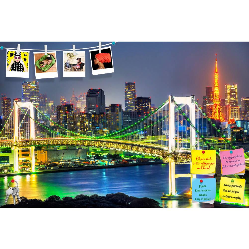 ArtzFolio Tokyo Tower Skyline & Rainbow Bridge, Japan Printed Bulletin Board Notice Pin Board Soft Board | Frameless-Bulletin Boards Frameless-AZ5006671BLB_FL_RF_R-0-Image Code 5006671 Vishnu Image Folio Pvt Ltd, IC 5006671, ArtzFolio, Bulletin Boards Frameless, Landscapes, Places, Photography, tokyo, tower, skyline, rainbow, bridge, japan, printed, bulletin, board, notice, pin, soft, frameless, panorama, tokio, cityscape, steel, urban, panoramic, building, asia, architecture, city, scene, bay, japanese, ni