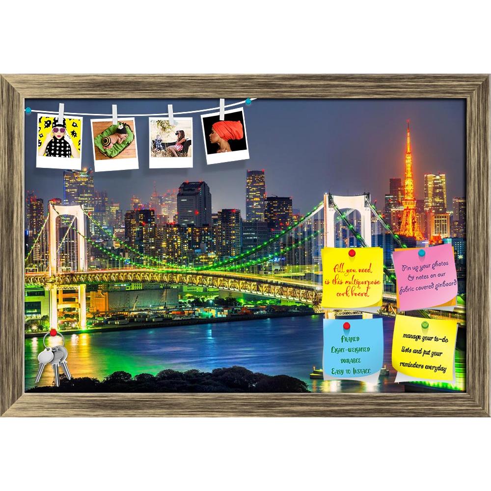 ArtzFolio Tokyo Tower Skyline & Rainbow Bridge, Japan Printed Bulletin Board Notice Pin Board Soft Board | Framed-Bulletin Boards Framed-AZ5006671BLB_FR_RF_R-0-Image Code 5006671 Vishnu Image Folio Pvt Ltd, IC 5006671, ArtzFolio, Bulletin Boards Framed, Landscapes, Places, Photography, tokyo, tower, skyline, rainbow, bridge, japan, printed, bulletin, board, notice, pin, soft, framed, panorama, tokio, cityscape, steel, urban, panoramic, building, asia, architecture, city, scene, bay, japanese, night, street,