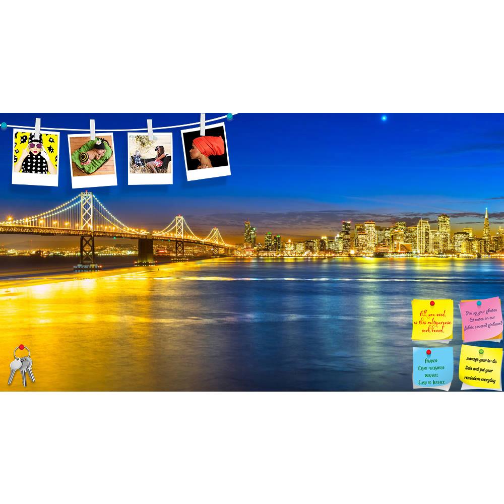 ArtzFolio San Francisco Skyline At Night, California, USA Printed Bulletin Board Notice Pin Board Soft Board | Frameless-Bulletin Boards Frameless-AZ5006672BLB_FL_RF_R-0-Image Code 5006672 Vishnu Image Folio Pvt Ltd, IC 5006672, ArtzFolio, Bulletin Boards Frameless, Landscapes, Places, Photography, san, francisco, skyline, at, night, california, usa, printed, bulletin, board, notice, pin, soft, frameless, travel, america, landmark, bay, tourism, background, downtown, buildings, art, trails, view, dusk, glow