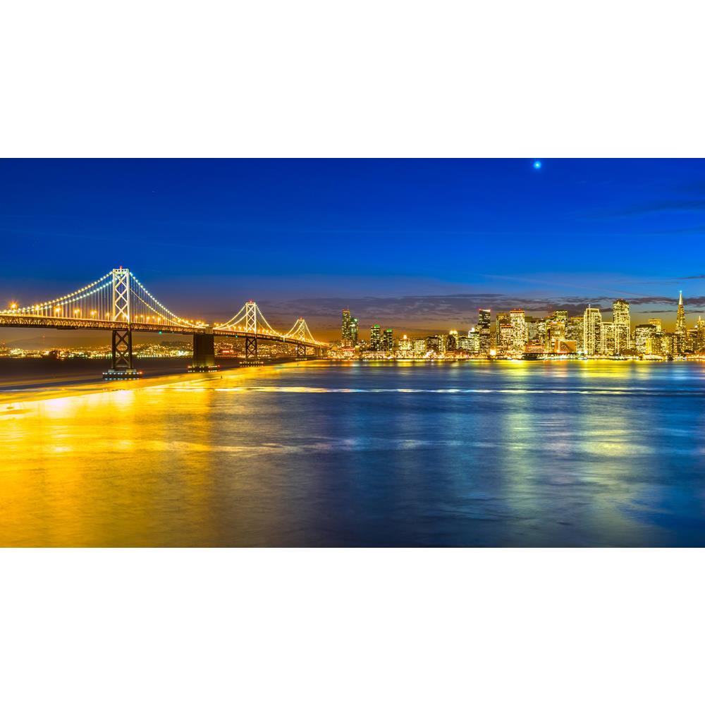 ArtzFolio San Francisco Skyline At Night, California, USA Canvas Painting-Paintings MDF Framing-AZ5006672ART_UN_RF_R-0-Image Code 5006672 Vishnu Image Folio Pvt Ltd, IC 5006672, ArtzFolio, Paintings MDF Framing, Landscapes, Places, Photography, san, francisco, skyline, at, night, california, usa, canvas, painting, framed, print, wall, for, living, room, with, frame, poster, pitaara, box, large, size, drawing, art, split, big, office, reception, of, kids, panel, designer, decorative, amazonbasics, reprint, s