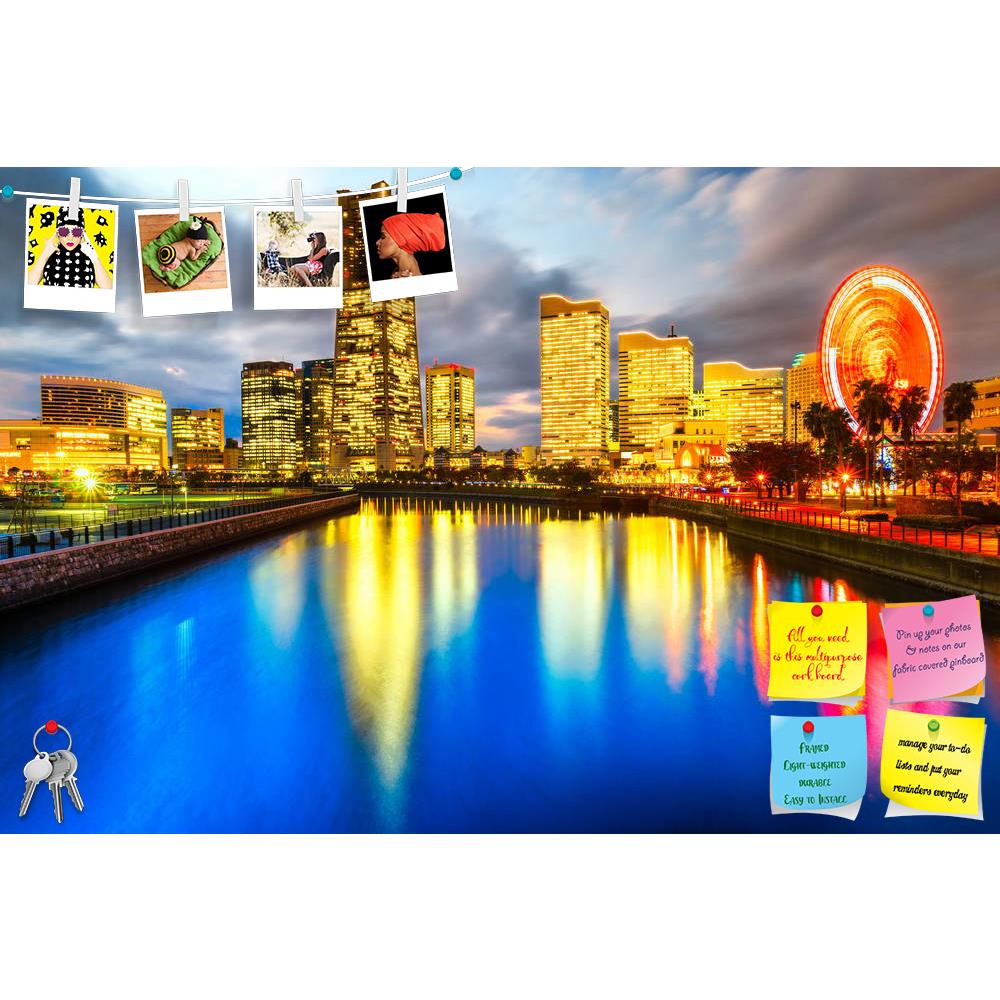 ArtzFolio Yokohama Skyline at Minato Mirai Waterfront, Japan Printed Bulletin Board Notice Pin Board Soft Board | Frameless-Bulletin Boards Frameless-AZ5006673BLB_FL_RF_R-0-Image Code 5006673 Vishnu Image Folio Pvt Ltd, IC 5006673, ArtzFolio, Bulletin Boards Frameless, Landscapes, Places, Photography, yokohama, skyline, at, minato, mirai, waterfront, japan, printed, bulletin, board, notice, pin, soft, frameless, night, tower, cityscape, park, office, ferris, business, landmark, building, wheel, city, amusem