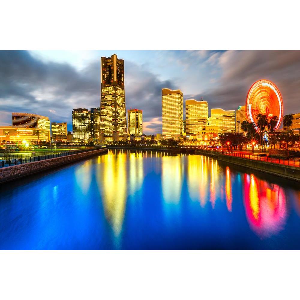 ArtzFolio Yokohama Skyline at Minato Mirai Waterfront, Japan Canvas Painting-Paintings MDF Framing-AZ5006673ART_UN_RF_R-0-Image Code 5006673 Vishnu Image Folio Pvt Ltd, IC 5006673, ArtzFolio, Paintings MDF Framing, Landscapes, Places, Photography, yokohama, skyline, at, minato, mirai, waterfront, japan, canvas, painting, framed, print, wall, for, living, room, with, frame, poster, pitaara, box, large, size, drawing, art, split, big, office, reception, of, kids, panel, designer, decorative, amazonbasics, rep