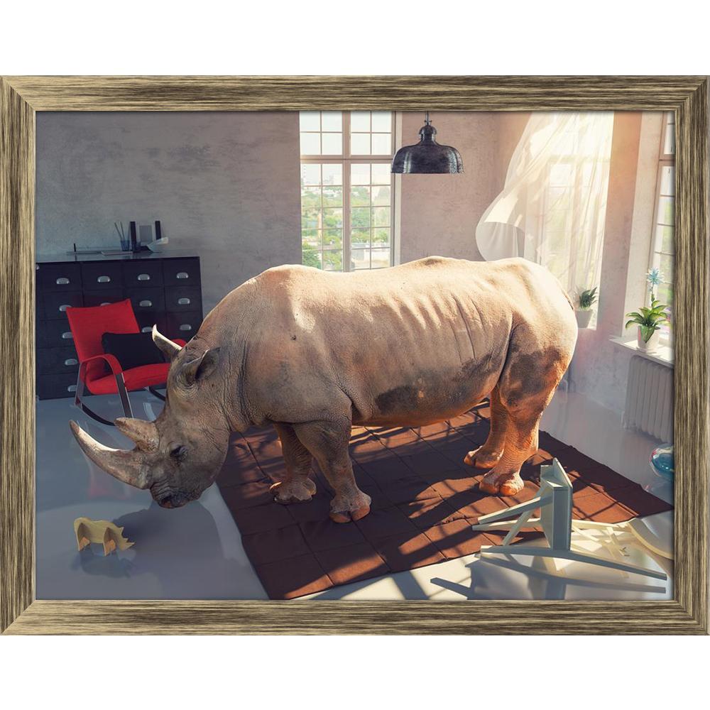 ArtzFolio Photo Combinated Concept of Rhinoceros In The Room Canvas Painting Synthetic Frame-Paintings Synthetic Framing-AZ5006680ART_FR_RF_R-0-Image Code 5006680 Vishnu Image Folio Pvt Ltd, IC 5006680, ArtzFolio, Paintings Synthetic Framing, Animals, Conceptual, Photography, photo, combinated, concept, of, rhinoceros, in, the, room, canvas, painting, synthetic, frame, framed, print, wall, for, living, with, poster, pitaara, box, large, size, drawing, art, split, big, office, reception, kids, panel, designe