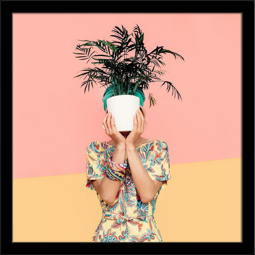 Lady With Flower In Trendy Summer Dress Painting Poster Frame-Regular Art Framed-REG_FR-IC 5006684 IC 5006684, Botanical, Fashion, Floral, Flowers, Nature, Patterns, Seasons, Signs, Signs and Symbols, Turkish, lady, with, flower, in, trendy, summer, dress, painting, poster, frame, accessory, attractive, beautiful, beauty, blonde, bracelets, bright, clothes, collection, colorful, cucumber, design, elegance, elegant, fashionable, girl, glamour, jewelry, keep, ornament, pattern, pot, scarf, season, style, styl