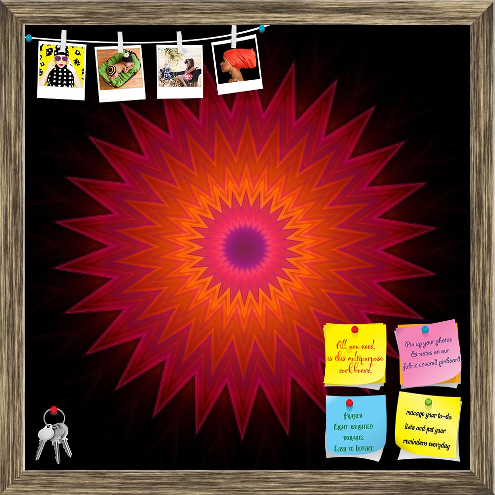 ArtzFolio Colourful Ornamental Pattern In Star Shape Printed Bulletin Board Notice Pin Board Soft Board | Framed-Bulletin Boards Framed-AZ5006711BLB_FR_RF_R-0-Image Code 5006711 Vishnu Image Folio Pvt Ltd, IC 5006711, ArtzFolio, Bulletin Boards Framed, Abstract, Digital Art, colourful, ornamental, pattern, in, star, shape, printed, bulletin, board, notice, pin, soft, framed, black, background., shapes, inscribed, into, each, other., image, shows, orange, color, which, fades, purple, edges., contains, lot, d