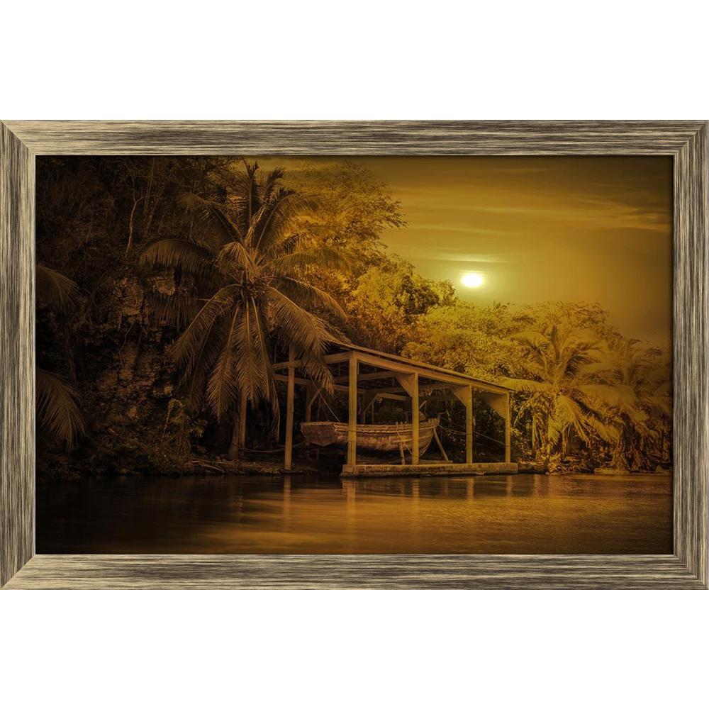 ArtzFolio Sunset over Old Pirate Boat in Caribbean Bay Canvas Painting-Paintings Wooden Framing-AZ5006716ART_FR_RF_R-0-Image Code 5006716 Vishnu Image Folio Pvt Ltd, IC 5006716, ArtzFolio, Paintings Wooden Framing, Landscapes, Places, Photography, sunset, over, old, pirate, boat, in, caribbean, bay, canvas, painting, framed, print, wall, for, living, room, with, frame, poster, pitaara, box, large, size, drawing, art, split, big, office, reception, of, kids, panel, designer, decorative, amazonbasics, reprint