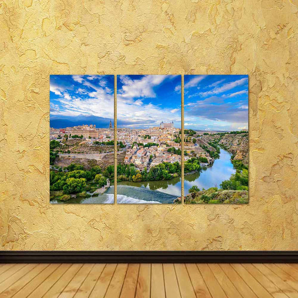 ArtzFolio Toledo, Spain Old Town Skyline On The Tagus River Split Art Painting Panel on Sunboard-Split Art Panels-AZ5006721SPL_FR_RF_R-0-Image Code 5006721 Vishnu Image Folio Pvt Ltd, IC 5006721, ArtzFolio, Split Art Panels, Landscapes, Places, Photography, toledo, spain, old, town, skyline, on, the, tagus, river, split, art, painting, panel, sunboard, framed, canvas, print, wall, for, living, room, with, frame, poster, pitaara, box, large, size, drawing, big, office, reception, of, kids, designer, decorati