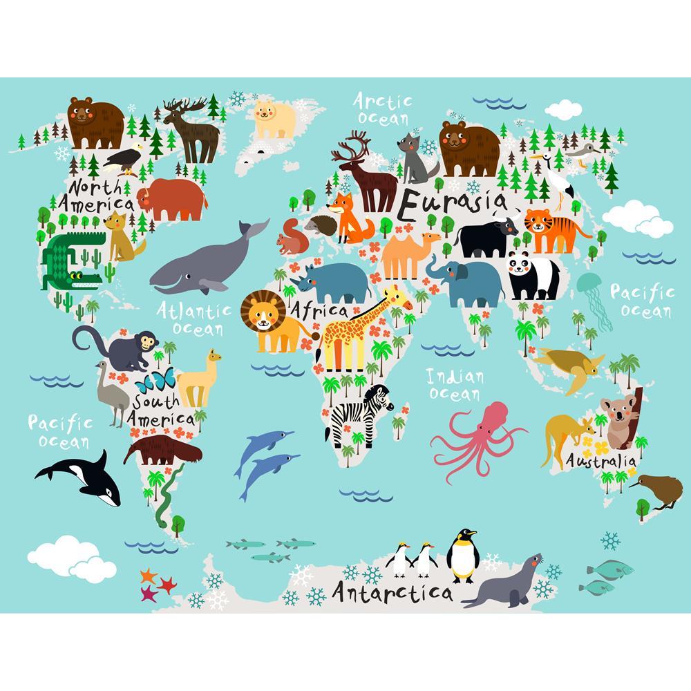 ArtzFolio Animal Map Of The World For Children Kids Unframed Premium Canvas Painting-Paintings Unframed Premium-AZ5006736ART_UN_RF_R-0-Image Code 5006736 Vishnu Image Folio Pvt Ltd, IC 5006736, ArtzFolio, Paintings Unframed Premium, Kids, Places, Digital Art, animal, map, of, the, world, for, children, unframed, premium, canvas, painting, large, size, print, wall, living, room, without, frame, decorative, poster, art, pitaara, box, drawing, photography, amazonbasics, big, designer, office, reception, reprin