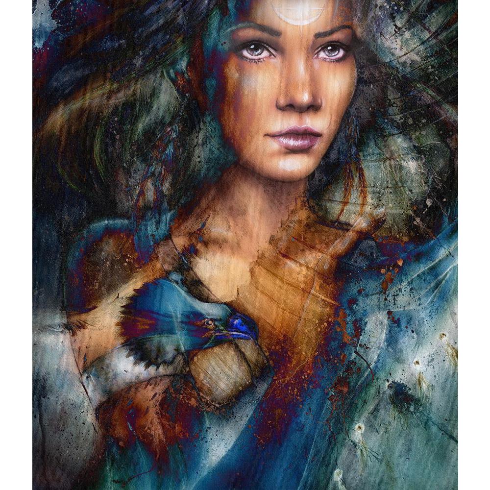 ArtzFolio Young Indian Woman With Feather Tattoo Unframed Premium Canvas Painting-Paintings Unframed Premium-AZ5006737ART_UN_RF_R-0-Image Code 5006737 Vishnu Image Folio Pvt Ltd, IC 5006737, ArtzFolio, Paintings Unframed Premium, Portraits, Fine Art Reprint, young, indian, woman, with, feather, tattoo, unframed, premium, canvas, painting, large, size, print, wall, for, living, room, without, frame, decorative, poster, art, pitaara, box, drawing, photography, amazonbasics, big, kids, designer, office, recept
