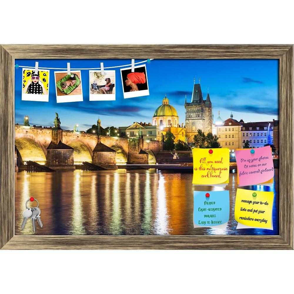 ArtzFolio Vltava River Pier & Charles Bridge in Prague Printed Bulletin Board Notice Pin Board Soft Board | Framed-Bulletin Boards Framed-AZ5006740BLB_FR_RF_R-0-Image Code 5006740 Vishnu Image Folio Pvt Ltd, IC 5006740, ArtzFolio, Bulletin Boards Framed, Landscapes, Places, Photography, vltava, river, pier, charles, bridge, in, prague, printed, bulletin, board, notice, pin, soft, framed, czech, republic, praha, city, town, old, evening, sunset, night, architecture, building, cityscape, landscape, landmark, 