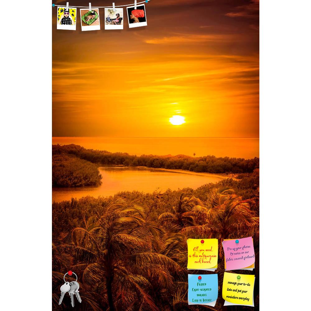 ArtzFolio Gold Caribbean Sunset Over Mexican Contoy Island D1 Printed Bulletin Board Notice Pin Board Soft Board | Frameless-Bulletin Boards Frameless-AZ5006743BLB_FL_RF_R-0-Image Code 5006743 Vishnu Image Folio Pvt Ltd, IC 5006743, ArtzFolio, Bulletin Boards Frameless, Landscapes, Places, Photography, gold, caribbean, sunset, over, mexican, contoy, island, d1, printed, bulletin, board, notice, pin, soft, frameless, beach, tropical, vacation, sand, sky, sea, palm, summ, pin up board, push pin board, extra l