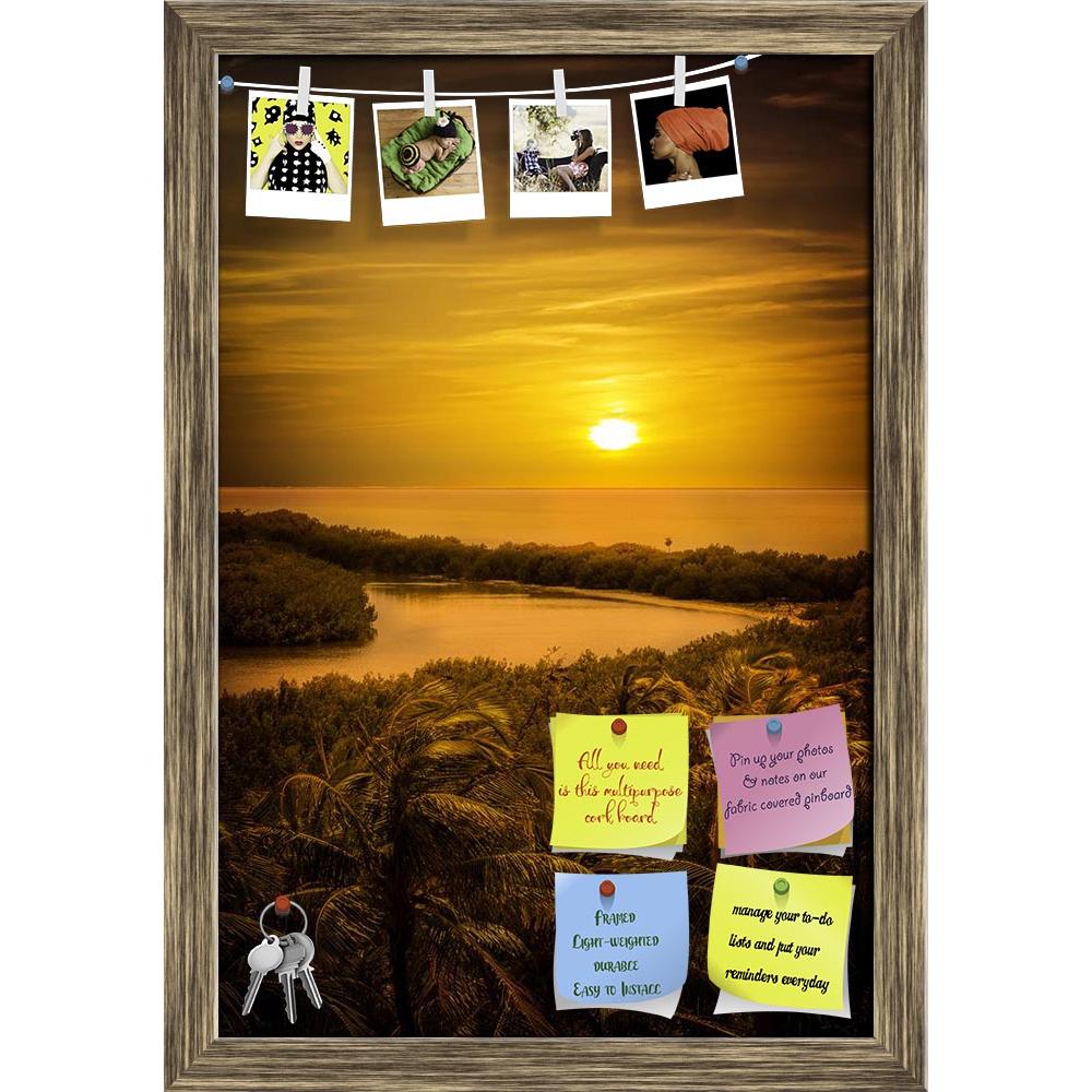 ArtzFolio Gold Caribbean Sunset Over Mexican Contoy Island D1 Printed Bulletin Board Notice Pin Board Soft Board | Framed-Bulletin Boards Framed-AZ5006743BLB_FR_RF_R-0-Image Code 5006743 Vishnu Image Folio Pvt Ltd, IC 5006743, ArtzFolio, Bulletin Boards Framed, Landscapes, Places, Photography, gold, caribbean, sunset, over, mexican, contoy, island, d1, printed, bulletin, board, notice, pin, soft, framed, beach, tropical, vacation, sand, sky, sea, palm, summ, pin up board, push pin board, extra large cork bo