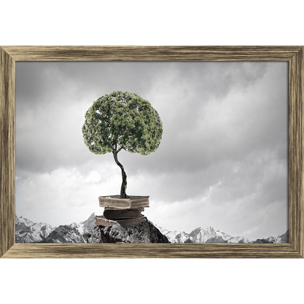 ArtzFolio Conceptual Image With Green Tree Growing From Book D1 Canvas Painting Synthetic Frame-Paintings Synthetic Framing-AZ5006744ART_FR_RF_R-0-Image Code 5006744 Vishnu Image Folio Pvt Ltd, IC 5006744, ArtzFolio, Paintings Synthetic Framing, Conceptual, Kids, Digital Art, image, with, green, tree, growing, from, book, d1, canvas, painting, synthetic, frame, framed, print, wall, for, living, room, poster, pitaara, box, large, size, drawing, art, split, big, office, reception, photography, of, panel, desi