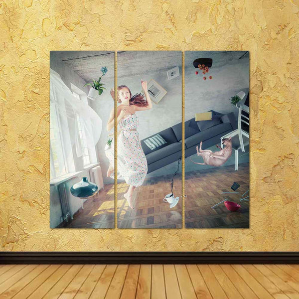 ArtzFolio Creative Concept of Lady Fly in Zero Gravity Room D2 Split Art Painting Panel on Sunboard-Split Art Panels-AZ5006776SPL_FR_RF_R-0-Image Code 5006776 Vishnu Image Folio Pvt Ltd, IC 5006776, ArtzFolio, Split Art Panels, Conceptual, Fashion, Figurative, Photography, creative, concept, of, lady, fly, in, zero, gravity, room, d2, split, art, painting, panel, on, sunboard, framed, canvas, print, wall, for, living, with, frame, poster, pitaara, box, large, size, drawing, big, office, reception, kids, des