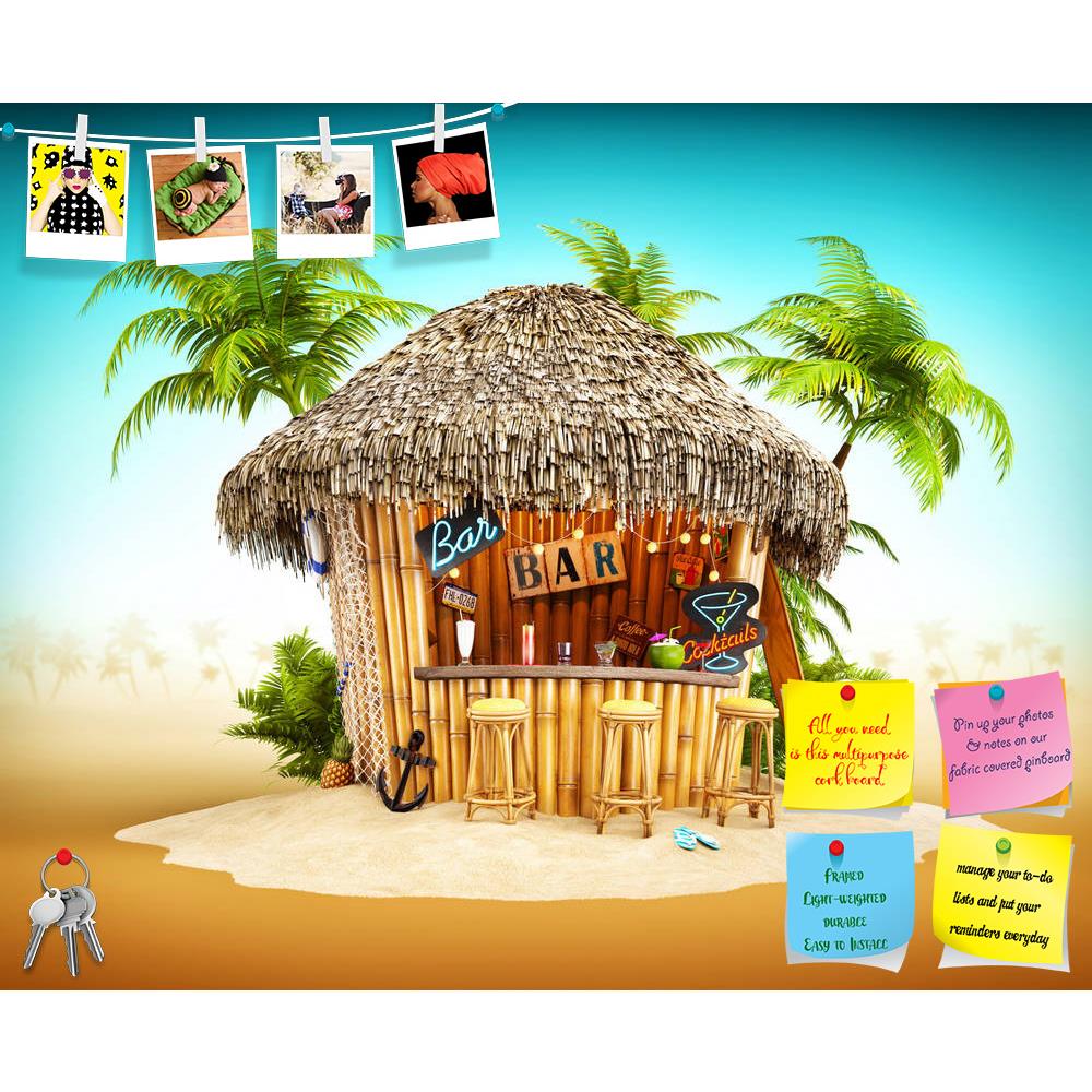 ArtzFolio Bamboo Tropical Bar On A Pile Of Sand Printed Bulletin Board Notice Pin Board Soft Board | Frameless-Bulletin Boards Frameless-AZ5006778BLB_FL_RF_R-0-Image Code 5006778 Vishnu Image Folio Pvt Ltd, IC 5006778, ArtzFolio, Bulletin Boards Frameless, Kids, Landscapes, Digital Art, bamboo, tropical, bar, on, a, pile, of, sand, printed, bulletin, board, notice, pin, soft, frameless, beach, cocktail, summer, resort, island, drink, sea, background, palm, ocean, vacation, travel, party, water, nature, hote