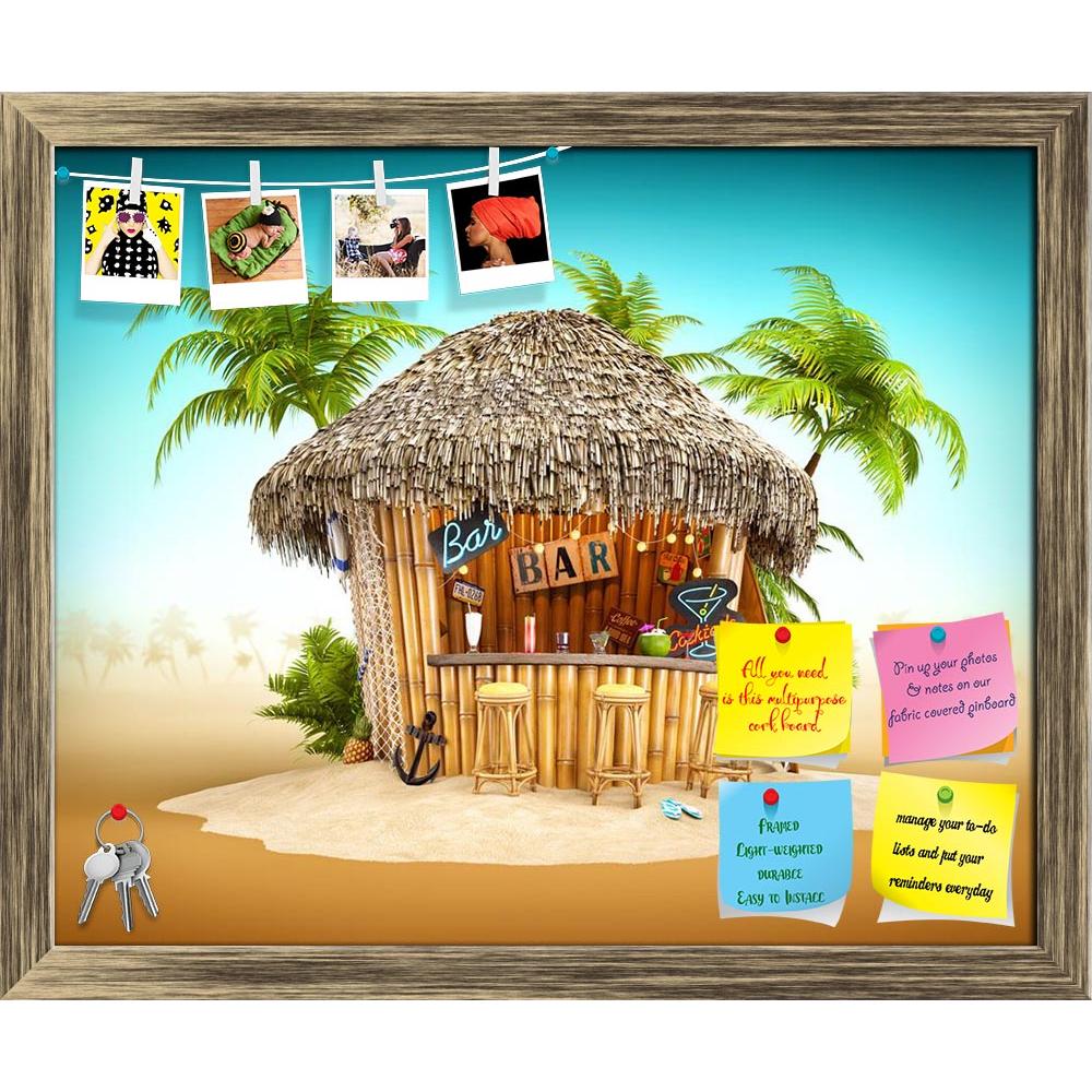 ArtzFolio Bamboo Tropical Bar On A Pile Of Sand Printed Bulletin Board Notice Pin Board Soft Board | Framed-Bulletin Boards Framed-AZ5006778BLB_FR_RF_R-0-Image Code 5006778 Vishnu Image Folio Pvt Ltd, IC 5006778, ArtzFolio, Bulletin Boards Framed, Kids, Landscapes, Digital Art, bamboo, tropical, bar, on, a, pile, of, sand, printed, bulletin, board, notice, pin, soft, framed, beach, cocktail, summer, resort, island, drink, sea, background, palm, ocean, vacation, travel, party, water, nature, hotel, blue, fru