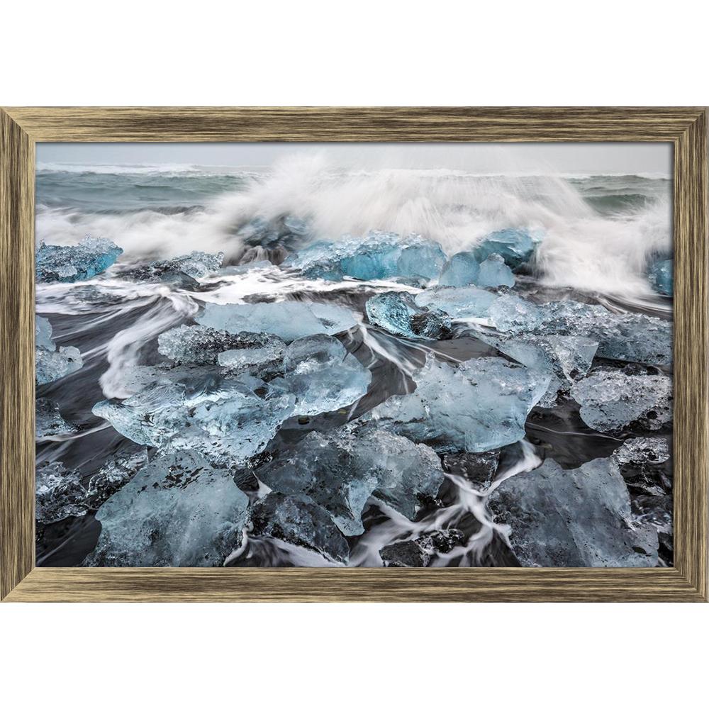 ArtzFolio Beach with Black Lava Sand in South of Iceland Canvas Painting Synthetic Frame-Paintings Synthetic Framing-AZ5006779ART_FR_RF_R-0-Image Code 5006779 Vishnu Image Folio Pvt Ltd, IC 5006779, ArtzFolio, Paintings Synthetic Framing, Landscapes, Places, Photography, beach, with, black, lava, sand, in, south, of, iceland, canvas, painting, synthetic, frame, framed, print, wall, for, living, room, poster, pitaara, box, large, size, drawing, art, split, big, office, reception, kids, panel, designer, decor