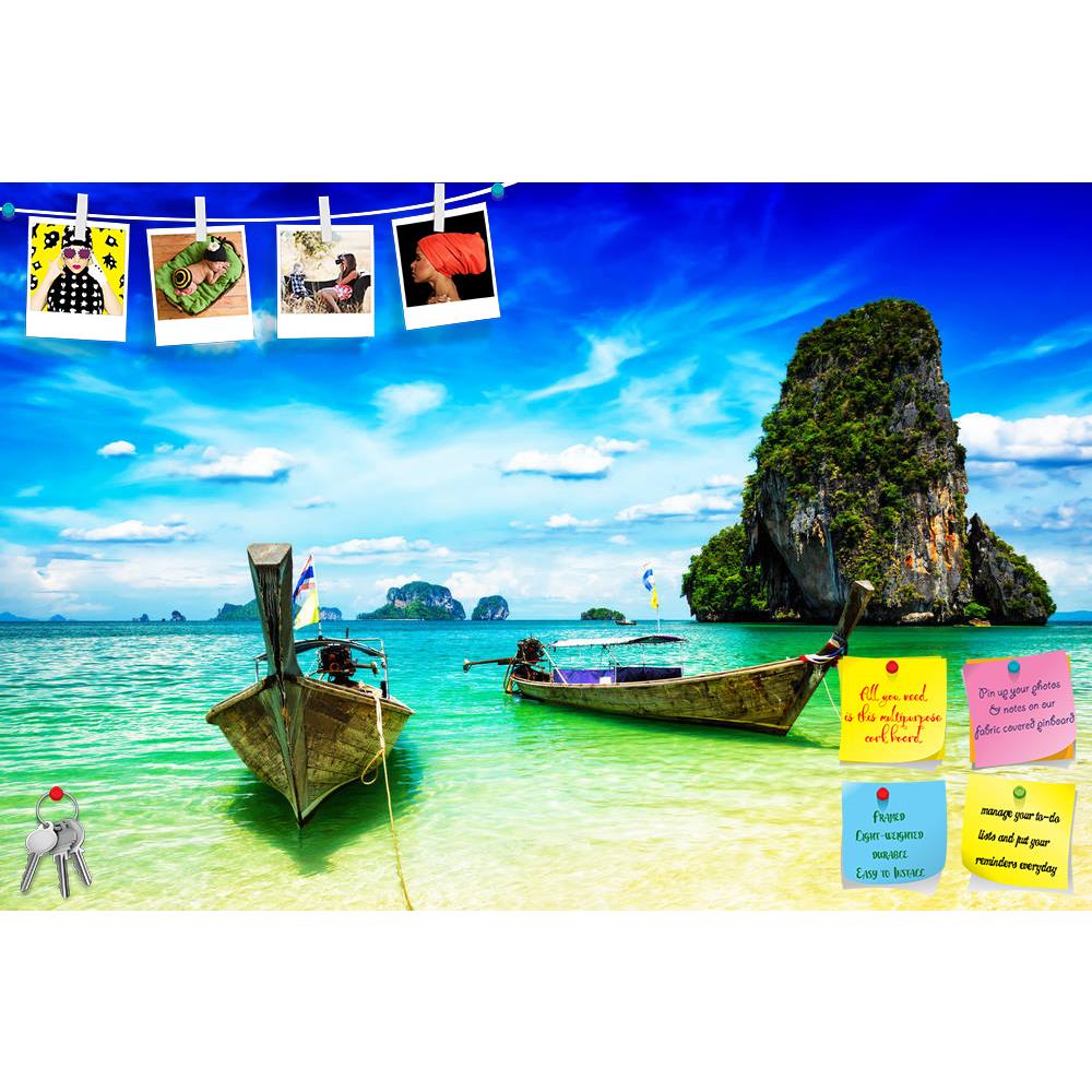 ArtzFolio Boats On Tropical Pranang Beach, Krabi, Thailand Printed Bulletin Board Notice Pin Board Soft Board | Frameless-Bulletin Boards Frameless-AZ5006787BLB_FL_RF_R-0-Image Code 5006787 Vishnu Image Folio Pvt Ltd, IC 5006787, ArtzFolio, Bulletin Boards Frameless, Landscapes, Places, Photography, boats, on, tropical, pranang, beach, krabi, thailand, printed, bulletin, board, notice, pin, soft, frameless, travel, boat, resort, andaman, sea, asia, cave, railay, raileh, raylay, summer, asian, blue, clean, c