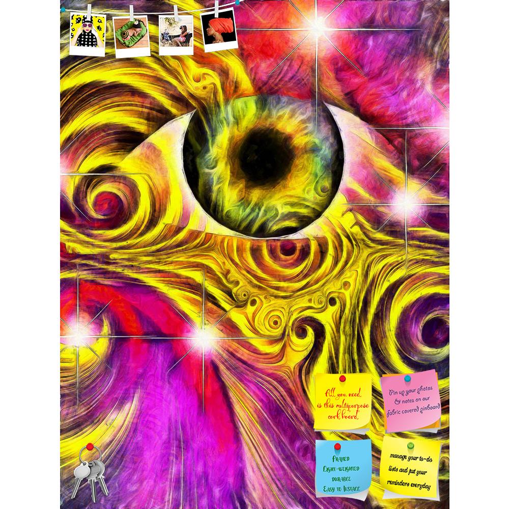 ArtzFolio Hallucinagenic Style Eye & Pattern Printed Bulletin Board Notice Pin Board Soft Board | Frameless-Bulletin Boards Frameless-AZ5006788BLB_FL_RF_R-0-Image Code 5006788 Vishnu Image Folio Pvt Ltd, IC 5006788, ArtzFolio, Bulletin Boards Frameless, Abstract, Surrealism, Digital Art, hallucinagenic, style, eye, pattern, printed, bulletin, board, notice, pin, soft, frameless, background, hallucinogenic, design, illustration, graphic, concept, shape, fantasy, creative, kaleidoscope, art, yellow, eyes, red