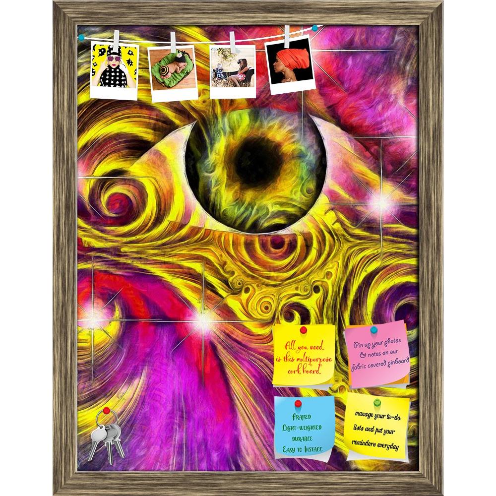 ArtzFolio Hallucinagenic Style Eye & Pattern Printed Bulletin Board Notice Pin Board Soft Board | Framed-Bulletin Boards Framed-AZ5006788BLB_FR_RF_R-0-Image Code 5006788 Vishnu Image Folio Pvt Ltd, IC 5006788, ArtzFolio, Bulletin Boards Framed, Abstract, Surrealism, Digital Art, hallucinagenic, style, eye, pattern, printed, bulletin, board, notice, pin, soft, framed, background, hallucinogenic, design, illustration, graphic, concept, shape, fantasy, creative, kaleidoscope, art, yellow, eyes, red, compositio