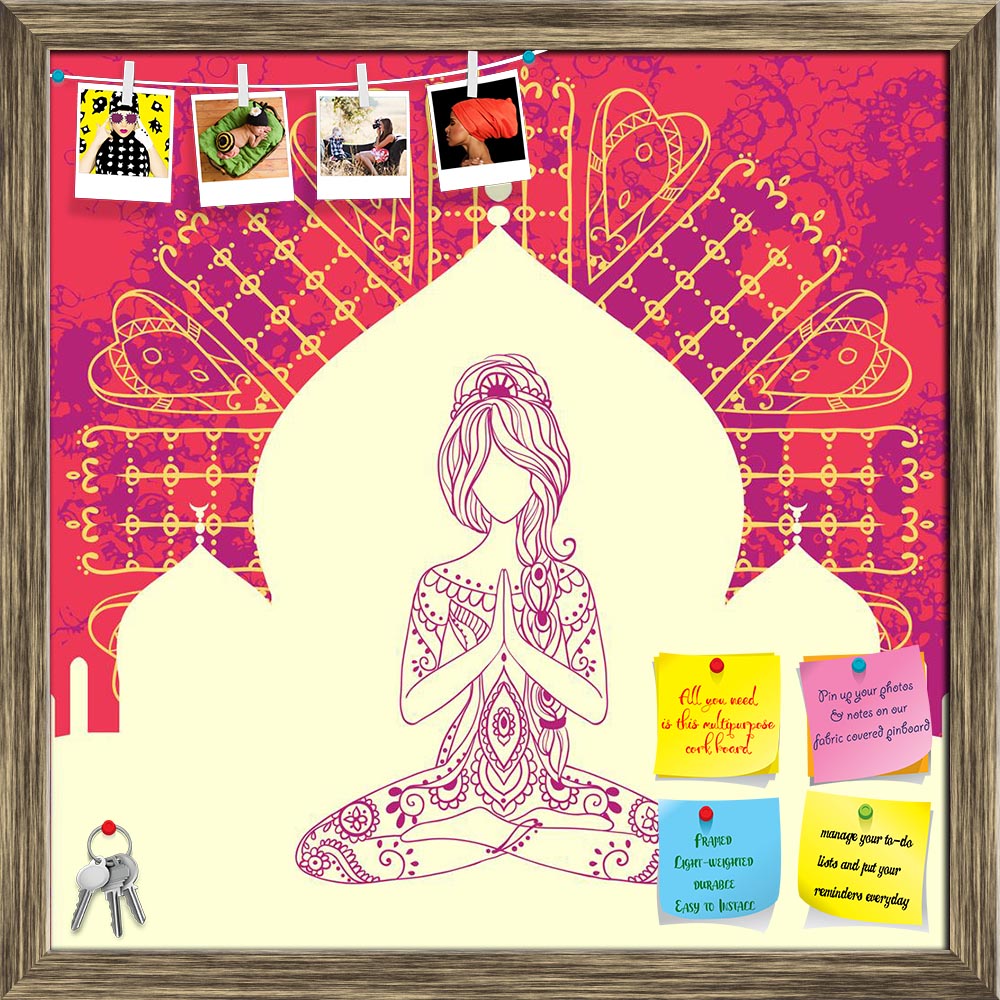 ArtzFolio Ornament Beautiful Card With Yoga D2 Printed Bulletin Board Notice Pin Board Soft Board | Framed-Bulletin Boards Framed-AZ5006798BLB_FR_RF_R-0-Image Code 5006798 Vishnu Image Folio Pvt Ltd, IC 5006798, ArtzFolio, Bulletin Boards Framed, Religious, Traditional, Digital Art, ornament, beautiful, card, with, yoga, d2, printed, bulletin, board, notice, pin, soft, framed, yoga., geometric, element, hand, drawn, pin up board, push pin board, extra large cork board, big pin board, notice board, small bul