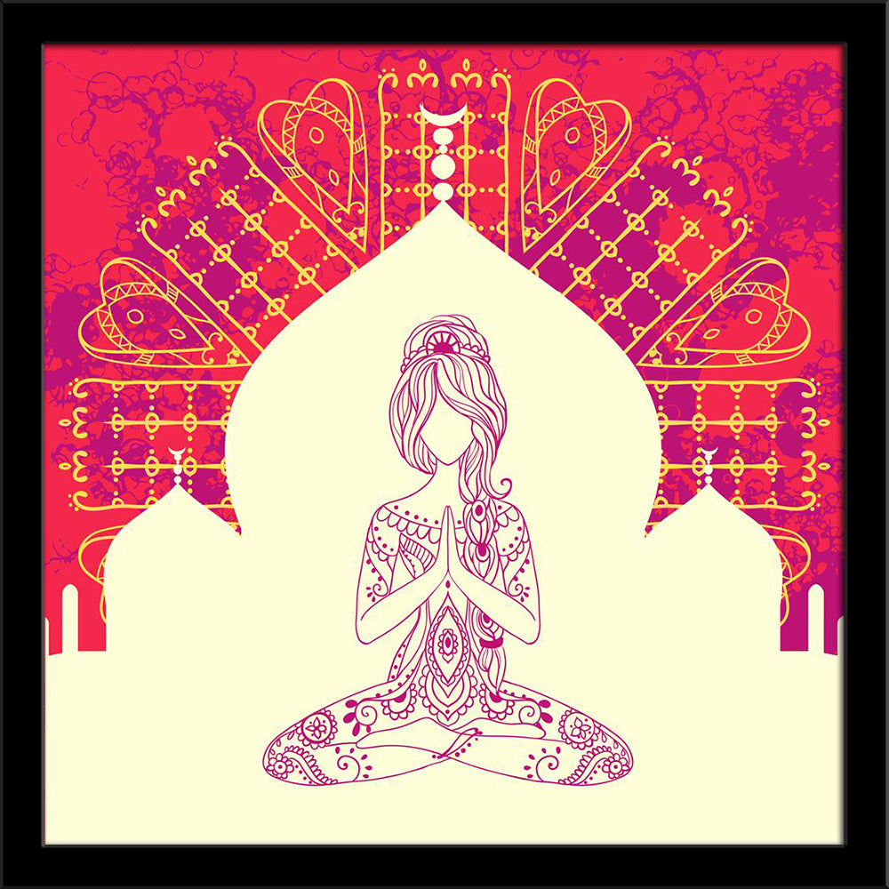 Ornament Beautiful Card With Yoga Painting Poster Frame-Regular Art Framed-REG_FR-IC 5006798 IC 5006798, Ancient, Asian, Birthday, Botanical, Culture, Ethnic, Floral, Flowers, Geometric, Geometric Abstraction, God Ganesh, Hand Drawn, Historical, Holidays, Indian, Mandala, Medieval, Nature, Spiritual, Sports, Traditional, Tribal, Vintage, World Culture, ornament, beautiful, card, with, yoga, painting, poster, frame, asia, balance, body, chakra, color, emblem, exercise, fitness, ganesha, good, gym, hand, draw
