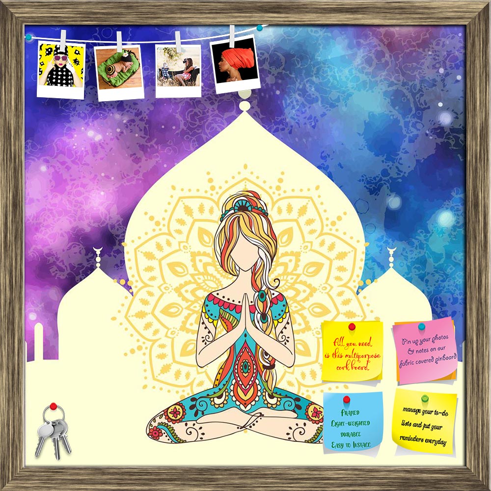 ArtzFolio Ornament Beautiful Card With Yoga D3 Printed Bulletin Board Notice Pin Board Soft Board | Framed-Bulletin Boards Framed-AZ5006799BLB_FR_RF_R-0-Image Code 5006799 Vishnu Image Folio Pvt Ltd, IC 5006799, ArtzFolio, Bulletin Boards Framed, Religious, Traditional, Digital Art, ornament, beautiful, card, with, yoga, d3, printed, bulletin, board, notice, pin, soft, framed, pin up board, push pin board, extra large cork board, big pin board, notice board, small bulletin board, cork board, wall notice boa