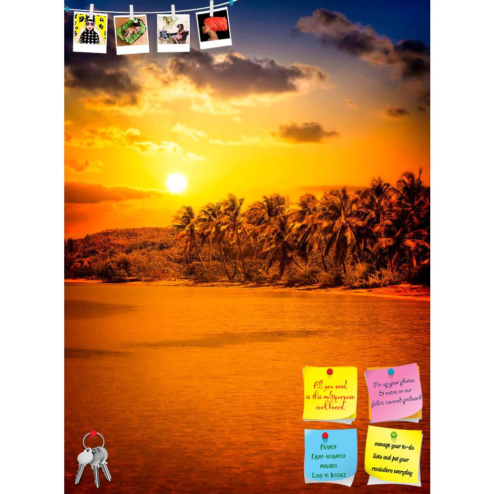 ArtzFolio Gold Caribbean Sunset Over Mexican Contoy Island D2 Printed Bulletin Board Notice Pin Board Soft Board | Frameless-Bulletin Boards Frameless-AZ5006809BLB_FL_RF_R-0-Image Code 5006809 Vishnu Image Folio Pvt Ltd, IC 5006809, ArtzFolio, Bulletin Boards Frameless, Landscapes, Places, Photography, gold, caribbean, sunset, over, mexican, contoy, island, d2, printed, bulletin, board, notice, pin, soft, frameless, beach, tropical, vacation, sand, sky, sea, palm, summ, pin up board, push pin board, extra l