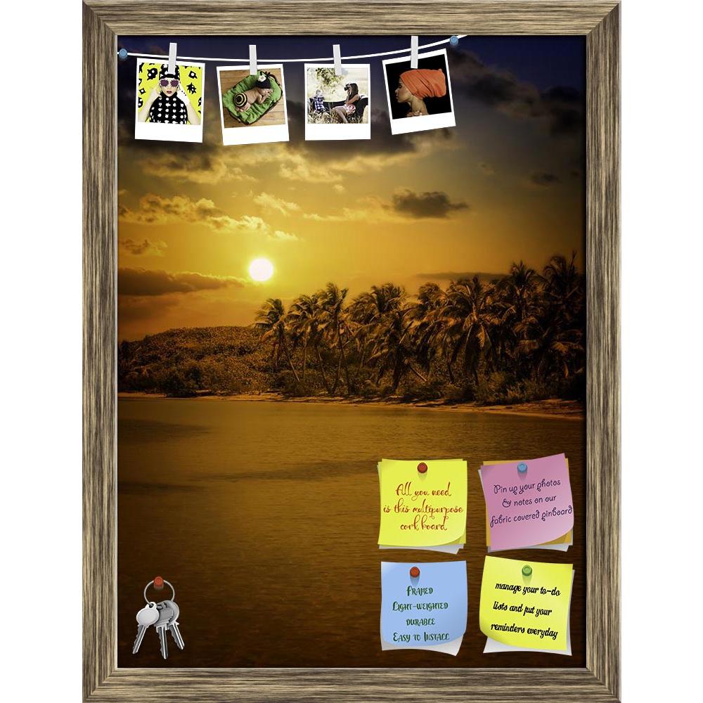 ArtzFolio Gold Caribbean Sunset Over Mexican Contoy Island D2 Printed Bulletin Board Notice Pin Board Soft Board | Framed-Bulletin Boards Framed-AZ5006809BLB_FR_RF_R-0-Image Code 5006809 Vishnu Image Folio Pvt Ltd, IC 5006809, ArtzFolio, Bulletin Boards Framed, Landscapes, Places, Photography, gold, caribbean, sunset, over, mexican, contoy, island, d2, printed, bulletin, board, notice, pin, soft, framed, beach, tropical, vacation, sand, sky, sea, palm, summ, pin up board, push pin board, extra large cork bo