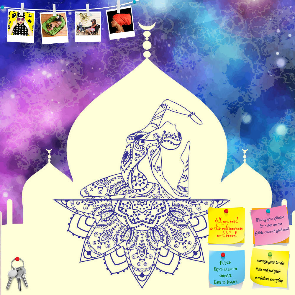 ArtzFolio Traditional Indian Arabic Art with Yoga Design D1 Printed Bulletin Board Notice Pin Board Soft Board | Frameless-Bulletin Boards Frameless-AZ5006817BLB_FL_RF_R-0-Image Code 5006817 Vishnu Image Folio Pvt Ltd, IC 5006817, ArtzFolio, Bulletin Boards Frameless, Religious, Traditional, Digital Art, indian, arabic, art, with, yoga, design, d1, printed, bulletin, board, notice, pin, soft, frameless, ornament, beautiful, card, vector, yoga., geometric, element, hand, drawn., perfect, cards, for, any, oth