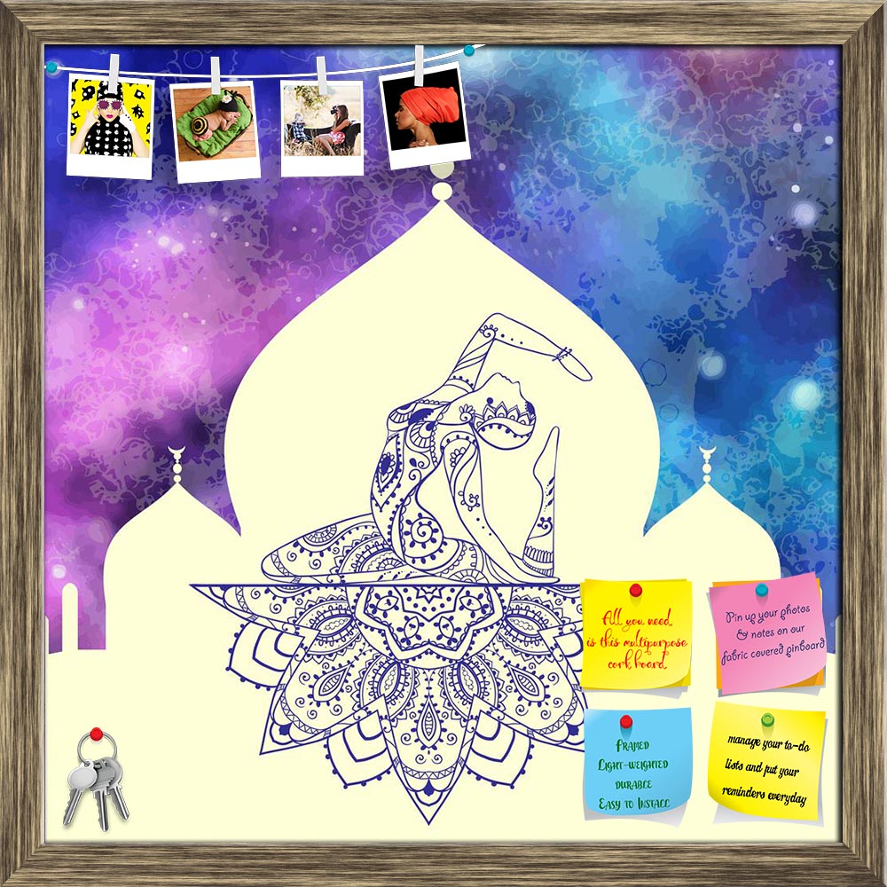 ArtzFolio Traditional Indian Arabic Art with Yoga Design D1 Printed Bulletin Board Notice Pin Board Soft Board | Framed-Bulletin Boards Framed-AZ5006817BLB_FR_RF_R-0-Image Code 5006817 Vishnu Image Folio Pvt Ltd, IC 5006817, ArtzFolio, Bulletin Boards Framed, Religious, Traditional, Digital Art, indian, arabic, art, with, yoga, design, d1, printed, bulletin, board, notice, pin, soft, framed, ornament, beautiful, card, vector, yoga., geometric, element, hand, drawn., perfect, cards, for, any, other, kind, bi