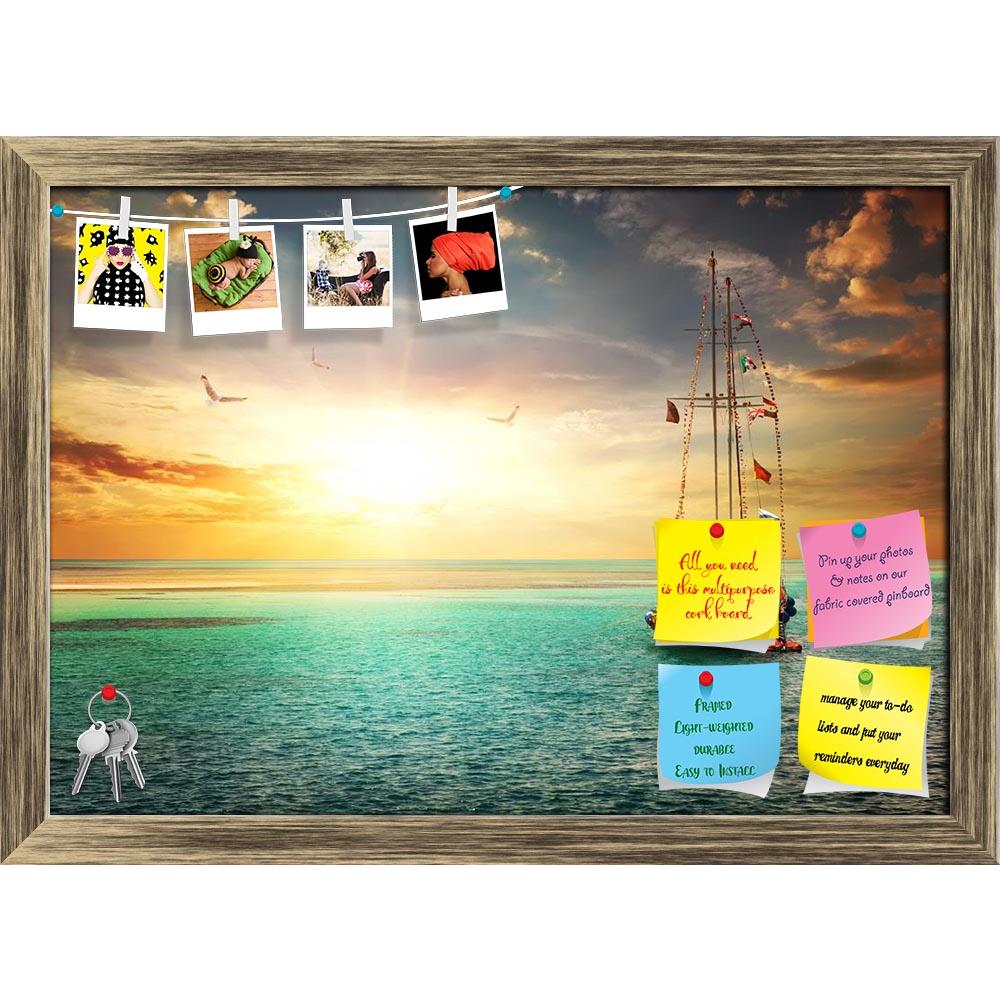ArtzFolio Beautiful Sunset Over Yacht In The Sea Printed Bulletin Board Notice Pin Board Soft Board | Framed-Bulletin Boards Framed-AZ5006828BLB_FR_RF_R-0-Image Code 5006828 Vishnu Image Folio Pvt Ltd, IC 5006828, ArtzFolio, Bulletin Boards Framed, Landscapes, Photography, beautiful, sunset, over, yacht, in, the, sea, printed, bulletin, board, notice, pin, soft, framed, sailboat, boat, water, travel, cruise, summer, blue, yellow, ocean, wave, egypt, wooden, sail, bird, nature, sky, clouds, sun, sunrise, fre