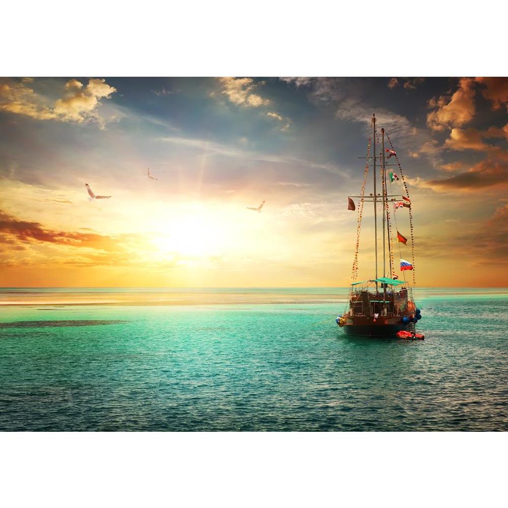 ArtzFolio Beautiful Sunset Over Yacht In The Sea Unframed Premium Canvas Painting-Paintings Unframed Premium-AZ5006828ART_UN_RF_R-0-Image Code 5006828 Vishnu Image Folio Pvt Ltd, IC 5006828, ArtzFolio, Paintings Unframed Premium, Landscapes, Photography, beautiful, sunset, over, yacht, in, the, sea, unframed, premium, canvas, painting, large, size, print, wall, for, living, room, without, frame, decorative, poster, art, pitaara, box, drawing, amazonbasics, big, kids, designer, office, reception, reprint, be