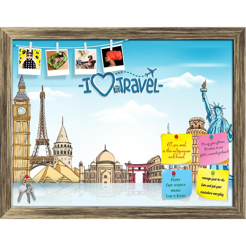 ArtzFolio Travel & Tourism Famous World Landmarks Printed Bulletin Board Notice Pin Board Soft Board | Framed-Bulletin Boards Framed-AZ5006845BLB_FR_RF_R-0-Image Code 5006845 Vishnu Image Folio Pvt Ltd, IC 5006845, ArtzFolio, Bulletin Boards Framed, Places, Quotes, Digital Art, travel, tourism, famous, world, landmarks, printed, bulletin, board, notice, pin, soft, framed, background, 3d, realistic, sketch, drawing, elements., vector, illustration, pin up board, push pin board, extra large cork board, big pi