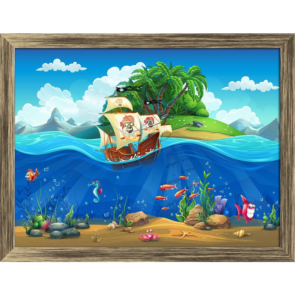 ArtzFolio Cartoon Underwater World Canvas Painting-Paintings Wooden Framing-AZ5006849ART_FR_RF_R-0-Image Code 5006849 Vishnu Image Folio Pvt Ltd, IC 5006849, ArtzFolio, Paintings Wooden Framing, Animals, Kids, Digital Art, cartoon, underwater, world, canvas, painting, framed, print, wall, for, living, room, with, frame, poster, pitaara, box, large, size, drawing, art, split, big, office, reception, photography, of, panel, designer, decorative, amazonbasics, reprint, small, bedroom, on, scenery, fish, plants