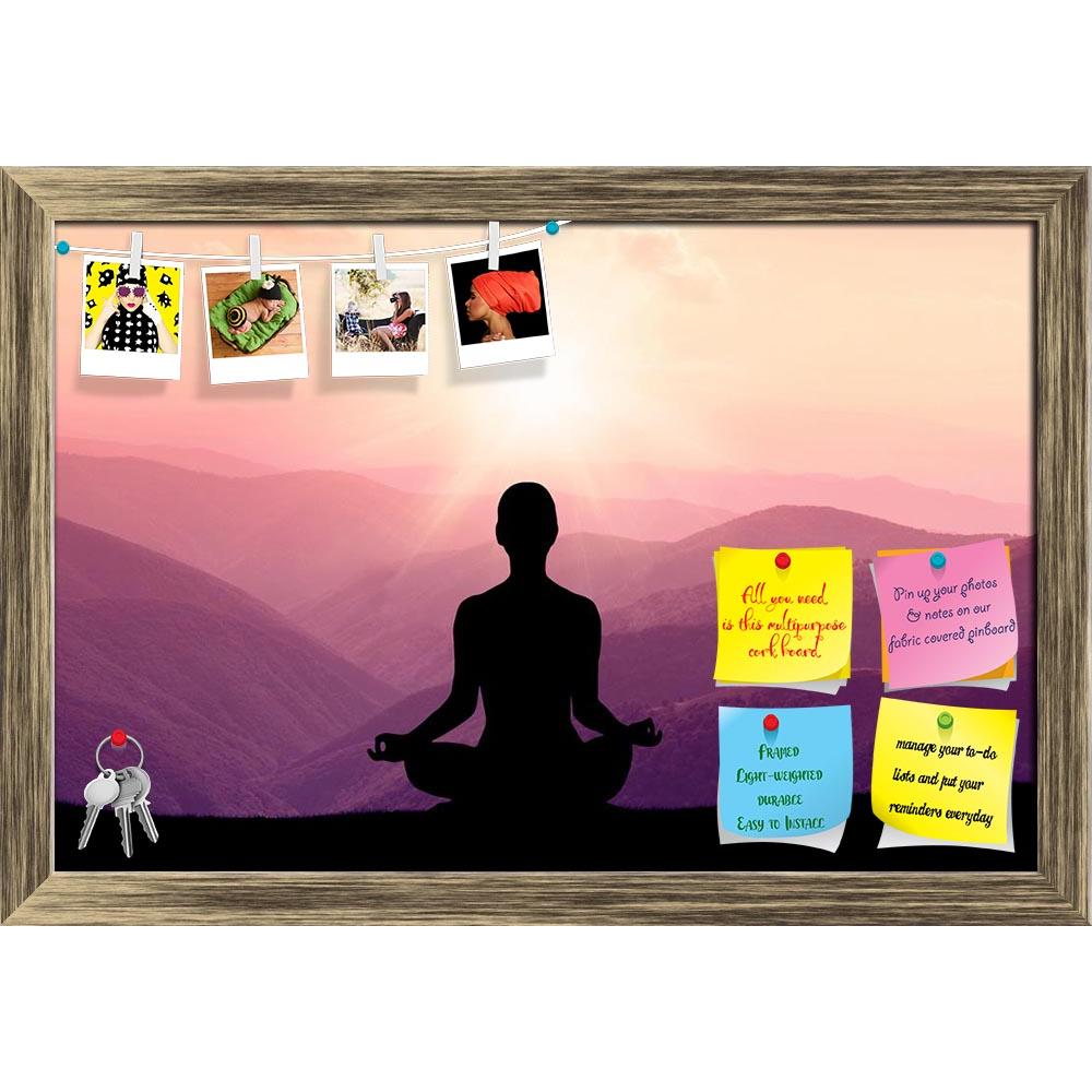 ArtzFolio Yoga Silhouette On The Mountain In Sunrays Printed Bulletin Board Notice Pin Board Soft Board | Framed-Bulletin Boards Framed-AZ5006851BLB_FR_RF_R-0-Image Code 5006851 Vishnu Image Folio Pvt Ltd, IC 5006851, ArtzFolio, Bulletin Boards Framed, Landscapes, Places, Religious, Photography, yoga, silhouette, on, the, mountain, in, sunrays, printed, bulletin, board, notice, pin, soft, framed, sunrise, peace, pose, lotus, fitness, sun, mind, energy, zen, lifestyle, healthy, young, body, relax, sunset, ou