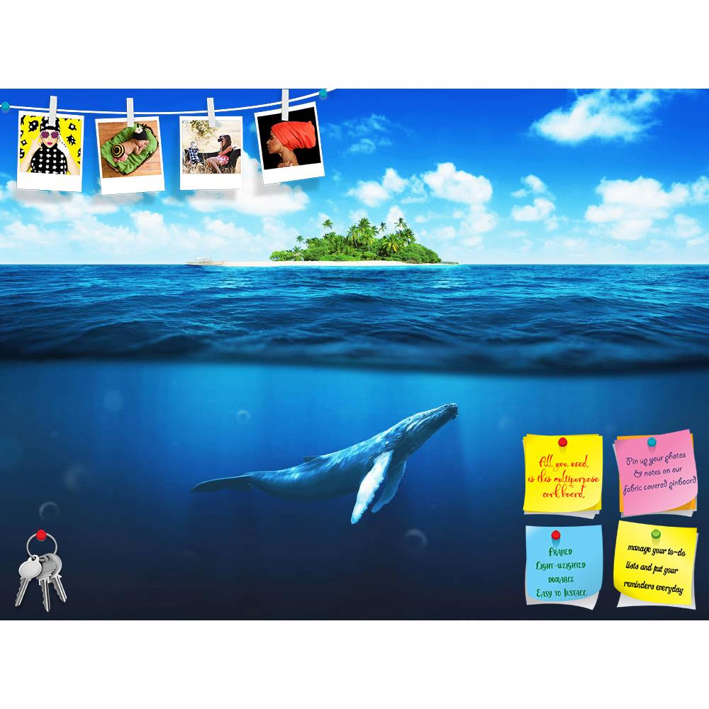 ArtzFolio Island With Palm Trees & Whale Underwater Printed Bulletin Board Notice Pin Board Soft Board | Frameless-Bulletin Boards Frameless-AZ5006854BLB_FL_RF_R-0-Image Code 5006854 Vishnu Image Folio Pvt Ltd, IC 5006854, ArtzFolio, Bulletin Boards Frameless, Animals, Landscapes, Digital Art, island, with, palm, trees, whale, underwater, printed, bulletin, board, notice, pin, soft, frameless, calf, surface, outdoor, sunlight, tree, immersion, tropical, cloud, dream, travel, sand, deep, sunny, horizon, dive