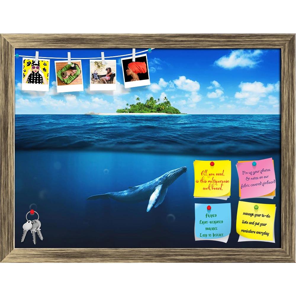 ArtzFolio Island With Palm Trees & Whale Underwater Printed Bulletin Board Notice Pin Board Soft Board | Framed-Bulletin Boards Framed-AZ5006854BLB_FR_RF_R-0-Image Code 5006854 Vishnu Image Folio Pvt Ltd, IC 5006854, ArtzFolio, Bulletin Boards Framed, Animals, Landscapes, Digital Art, island, with, palm, trees, whale, underwater, printed, bulletin, board, notice, pin, soft, framed, calf, surface, outdoor, sunlight, tree, immersion, tropical, cloud, dream, travel, sand, deep, sunny, horizon, dive, summer, wa