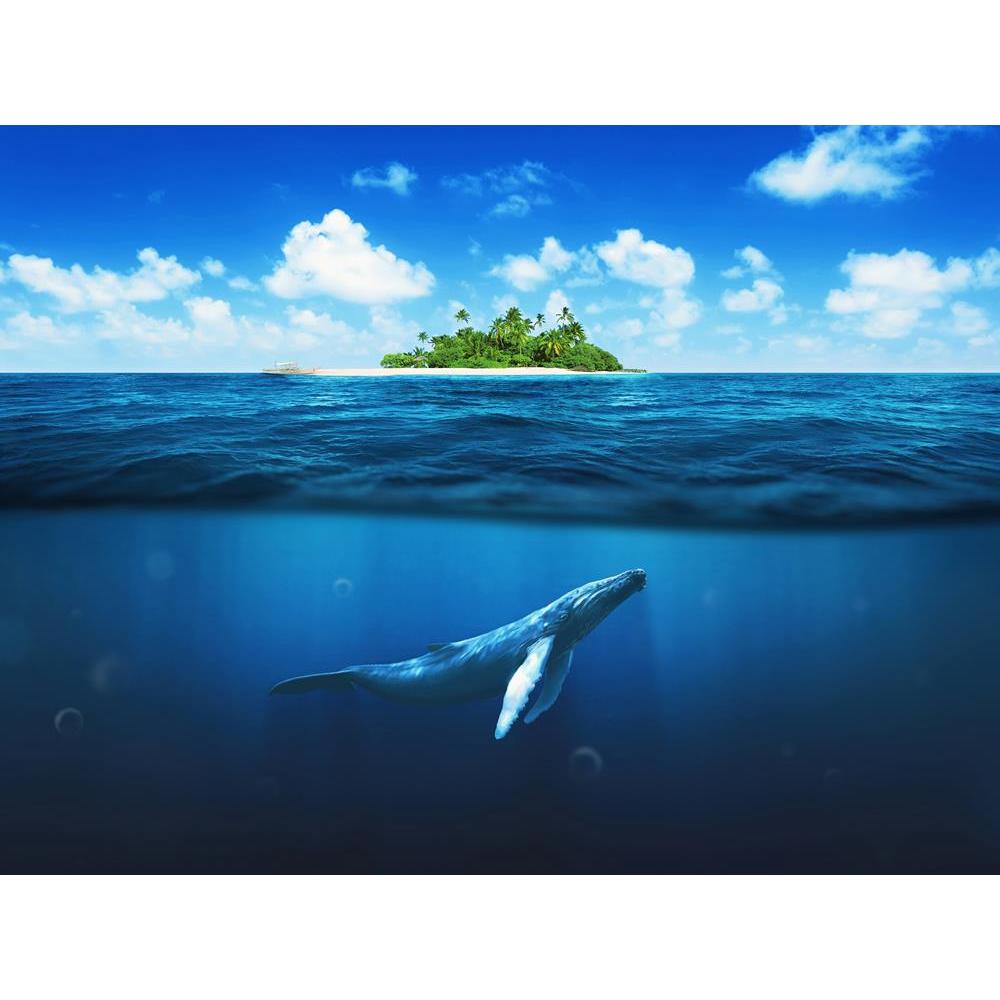 ArtzFolio Island With Palm Trees Whale Underwater Unframed Premium Canvas Painting-Paintings Unframed Premium-AZ5006854ART_UN_RF_R-0-Image Code 5006854 Vishnu Image Folio Pvt Ltd, IC 5006854, ArtzFolio, Paintings Unframed Premium, Animals, Landscapes, Digital Art, island, with, palm, trees, whale, underwater, unframed, premium, canvas, painting, large, size, print, wall, for, living, room, without, frame, decorative, poster, art, pitaara, box, drawing, photography, amazonbasics, big, kids, designer, office,