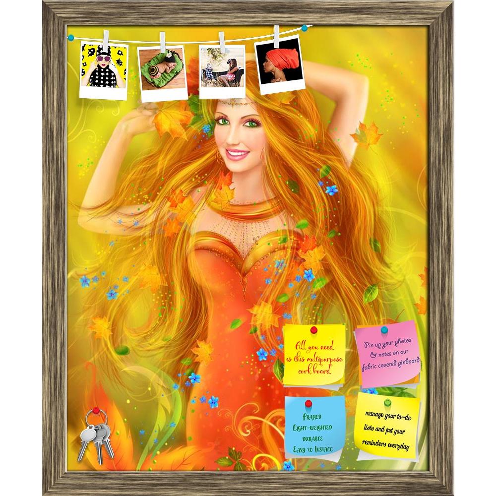 ArtzFolio Fantasy Fashion Portrait of Fairy Woman in Autumn Printed Bulletin Board Notice Pin Board Soft Board | Framed-Bulletin Boards Framed-AZ5006857BLB_FR_RF_R-0-Image Code 5006857 Vishnu Image Folio Pvt Ltd, IC 5006857, ArtzFolio, Bulletin Boards Framed, Fantasy, Figurative, Digital Art, fashion, portrait, of, fairy, woman, in, autumn, printed, bulletin, board, notice, pin, soft, framed, beautiful, autumn., nature., pin up board, push pin board, extra large cork board, big pin board, notice board, smal