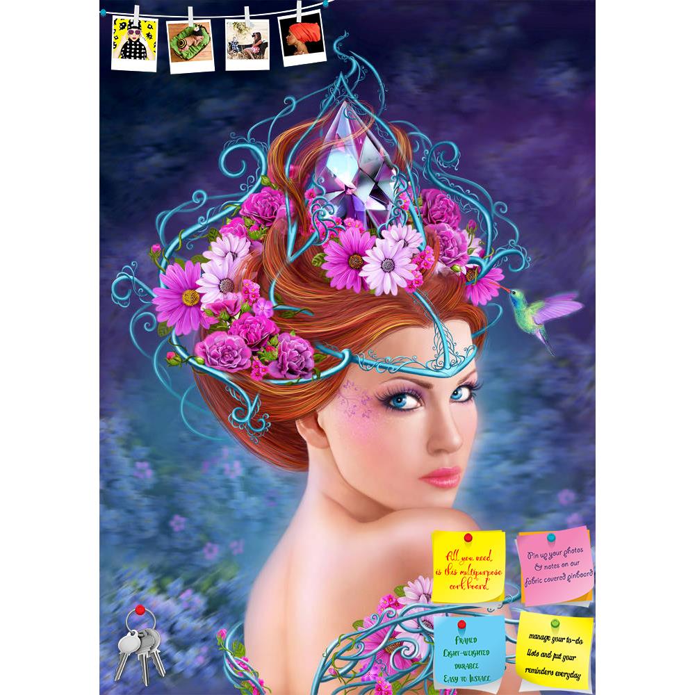 ArtzFolio Fantasy Fashion Portrait of Woman & Flowers D1 Printed Bulletin Board Notice Pin Board Soft Board | Frameless-Bulletin Boards Frameless-AZ5006858BLB_FL_RF_R-0-Image Code 5006858 Vishnu Image Folio Pvt Ltd, IC 5006858, ArtzFolio, Bulletin Boards Frameless, Fantasy, Floral, Portraits, Digital Art, fashion, portrait, of, woman, flowers, d1, printed, bulletin, board, notice, pin, soft, frameless, pin up board, push pin board, extra large cork board, big pin board, notice board, small bulletin board, c