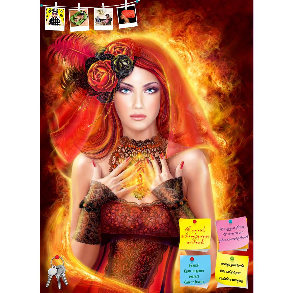 ArtzFolio Magic Fantasy Woman Red Fairy Fiery Fire Printed Bulletin Board Notice Pin Board Soft Board | Frameless-Bulletin Boards Frameless-AZ5006863BLB_FL_RF_R-0-Image Code 5006863 Vishnu Image Folio Pvt Ltd, IC 5006863, ArtzFolio, Bulletin Boards Frameless, Fantasy, Portraits, Digital Art, magic, woman, red, fairy, fiery, fire, printed, bulletin, board, notice, pin, soft, frameless, fire., beautiful, necklace., pin up board, push pin board, extra large cork board, big pin board, notice board, small bullet