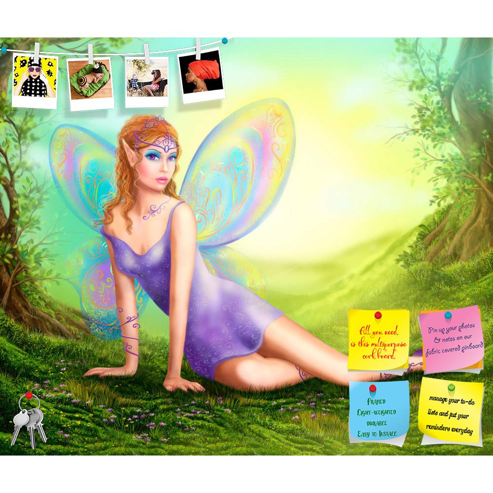 ArtzFolio Fantasy Fairy Butterfly Sits On Grass In Wood Printed Bulletin Board Notice Pin Board Soft Board | Frameless-Bulletin Boards Frameless-AZ5006869BLB_FL_RF_R-0-Image Code 5006869 Vishnu Image Folio Pvt Ltd, IC 5006869, ArtzFolio, Bulletin Boards Frameless, Fantasy, Figurative, Digital Art, fairy, butterfly, sits, on, grass, in, wood, printed, bulletin, board, notice, pin, soft, frameless, wood., pin up board, push pin board, extra large cork board, big pin board, notice board, small bulletin board, 