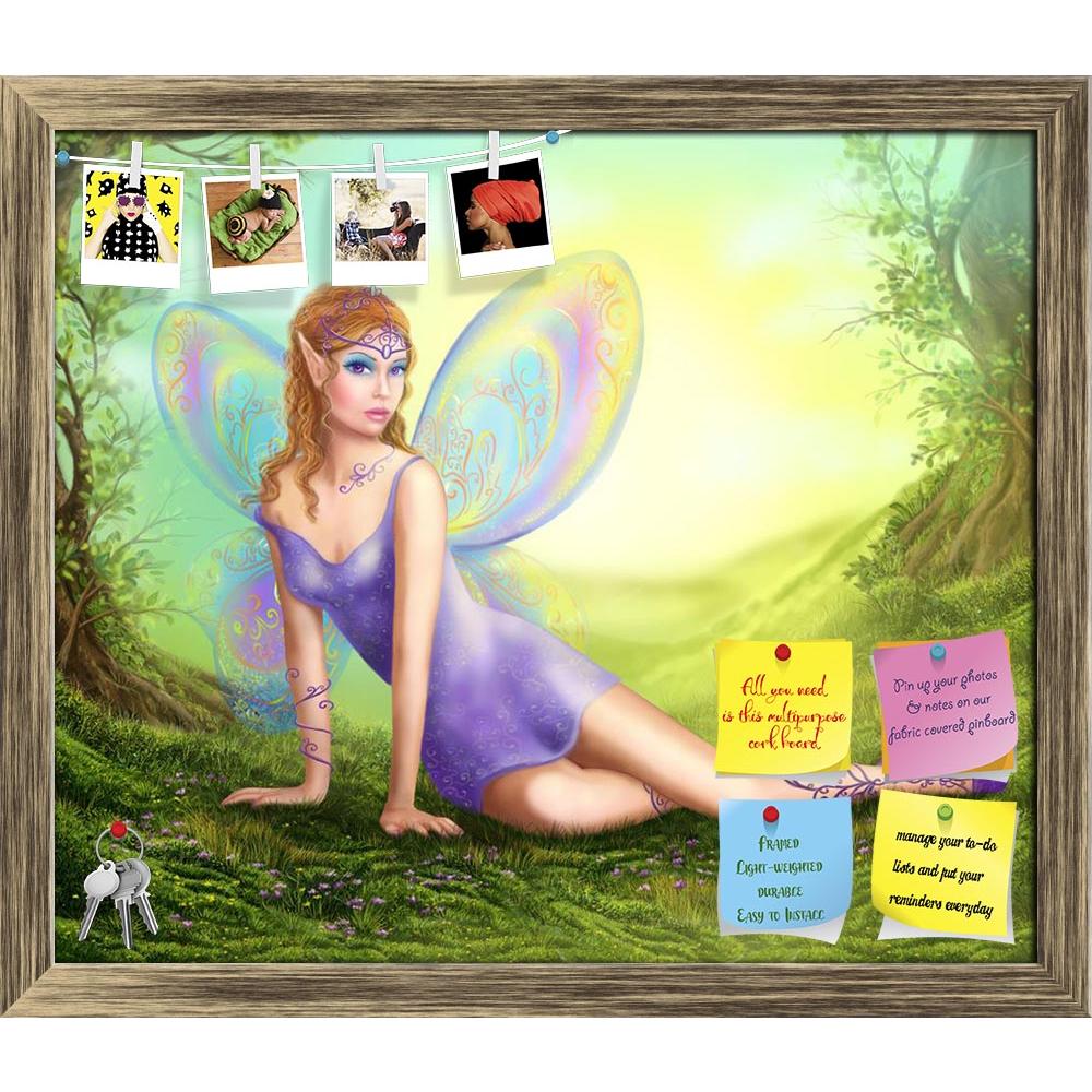ArtzFolio Fantasy Fairy Butterfly Sits On Grass In Wood Printed Bulletin Board Notice Pin Board Soft Board | Framed-Bulletin Boards Framed-AZ5006869BLB_FR_RF_R-0-Image Code 5006869 Vishnu Image Folio Pvt Ltd, IC 5006869, ArtzFolio, Bulletin Boards Framed, Fantasy, Figurative, Digital Art, fairy, butterfly, sits, on, grass, in, wood, printed, bulletin, board, notice, pin, soft, framed, wood., pin up board, push pin board, extra large cork board, big pin board, notice board, small bulletin board, cork board, 