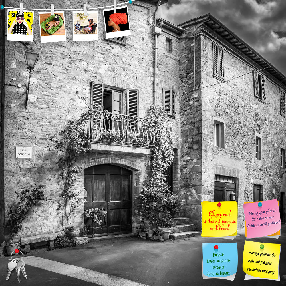 ArtzFolio Street of Old Pienza Town in Tuscany, Italy Printed Bulletin Board Notice Pin Board Soft Board | Frameless-Bulletin Boards Frameless-AZ5006876BLB_FL_RF_R-0-Image Code 5006876 Vishnu Image Folio Pvt Ltd, IC 5006876, ArtzFolio, Bulletin Boards Frameless, Places, Vintage, Photography, street, of, old, pienza, town, in, tuscany, italy, printed, bulletin, board, notice, pin, soft, frameless, city, tuscan, alley, alleyway, arc, black, and, white,black,white, b&w, clouds,vintage, pin up board, push pin b