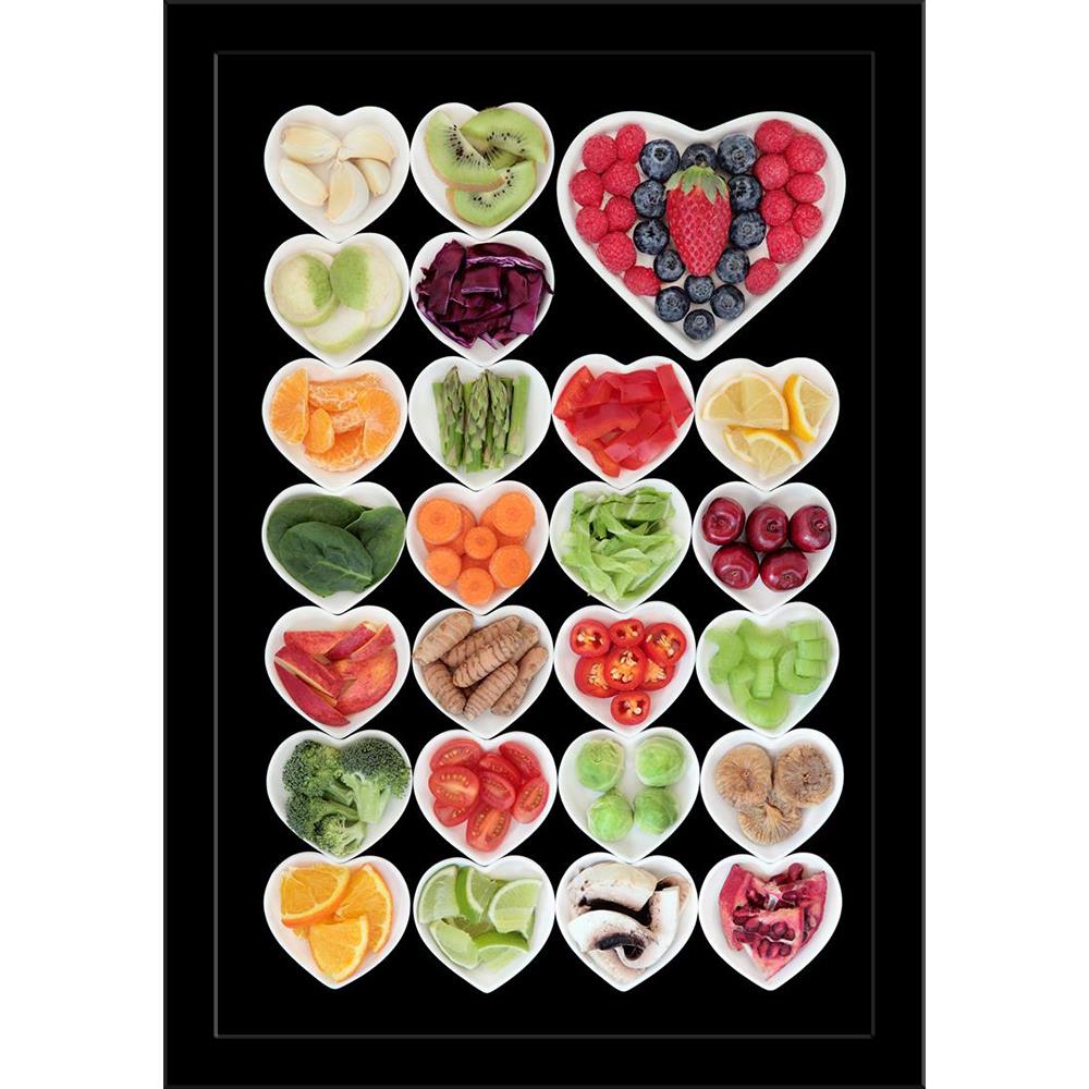 Health Food Art Display Painting Poster Frame-Regular Art Framed-REG_FR-IC 5006881 IC 5006881, Abstract Expressionism, Abstracts, Art and Paintings, Black, Black and White, Cuisine, Dance, Food, Food and Beverage, Food and Drink, Fruit and Vegetable, Fruits, Health, Hearts, Love, Music and Dance, Semi Abstract, Vegetables, White, art, display, painting, poster, frame, abstract, abundance, antioxidant, berry, blueberry, cabbage, carrot, celery, citrus, collection, detox, diet, dietary, dish, dried, fiber, fi